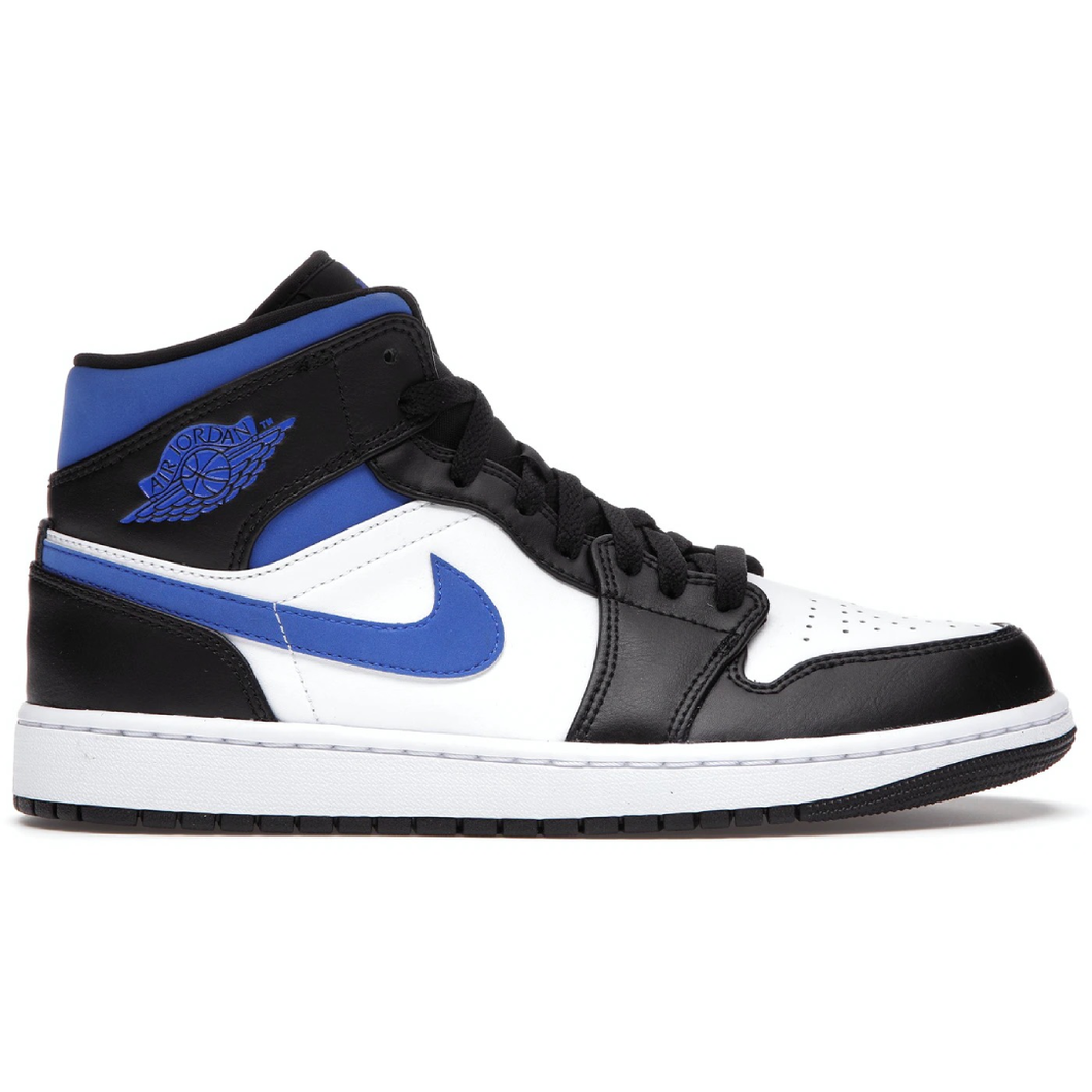 Air Jordan 1 Mid White Black Racer Blue